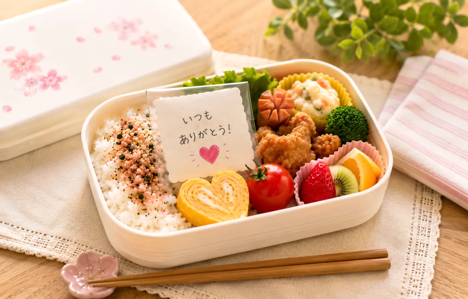 お弁当箱サプライズ