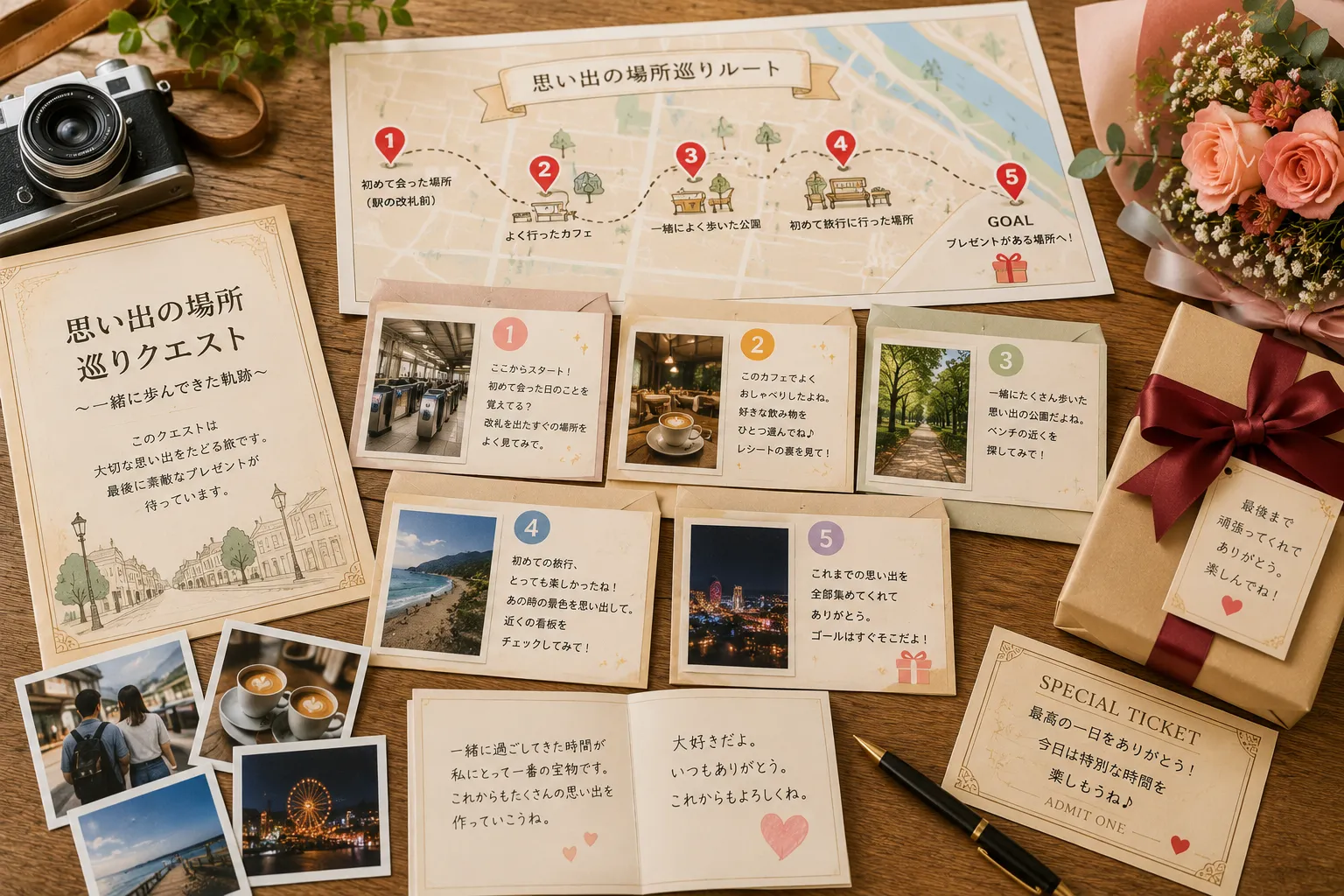思い出の場所巡りクエスト