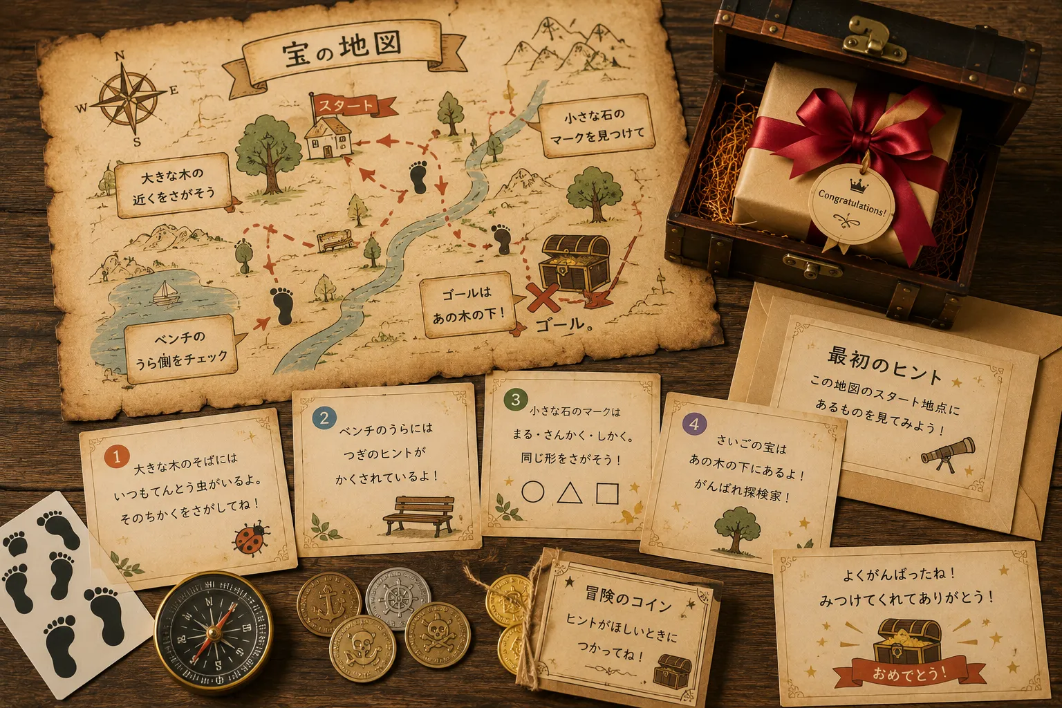 宝の地図サプライズ