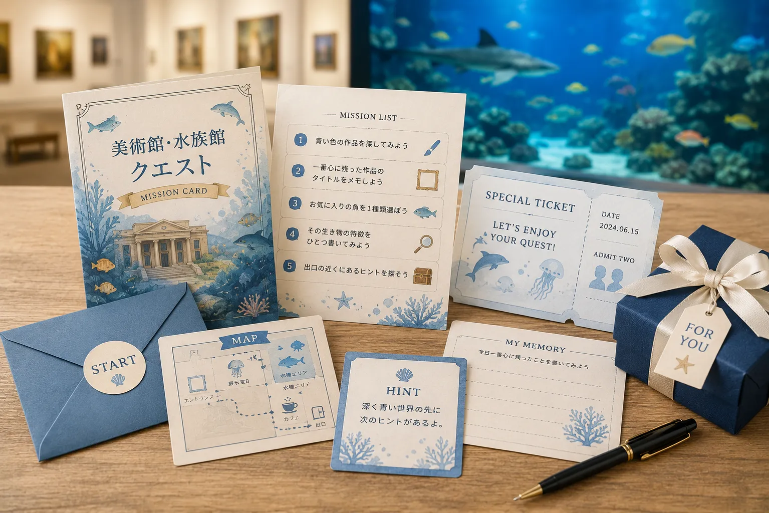 美術館・水族館クエスト